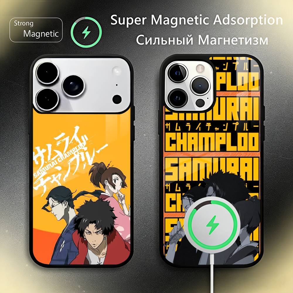 Anime S-Samurai C-Champloo Phone Case For iPhone17,16,15,14,13,12,11 Plus,Pro Max For Magsafe Wireless Charging