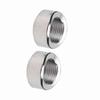 2PCS Oxygen Sensor Curve Notched Nut Bung M18 X 1.5 Threads Iron