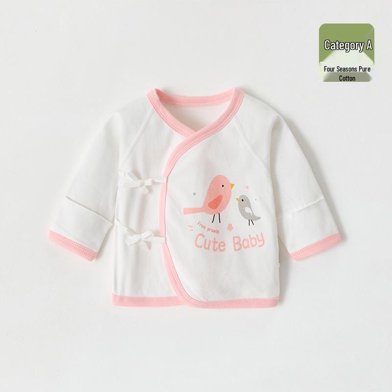 Newborn Year-Round Pure Cotton Monk-Style Boneless Tops