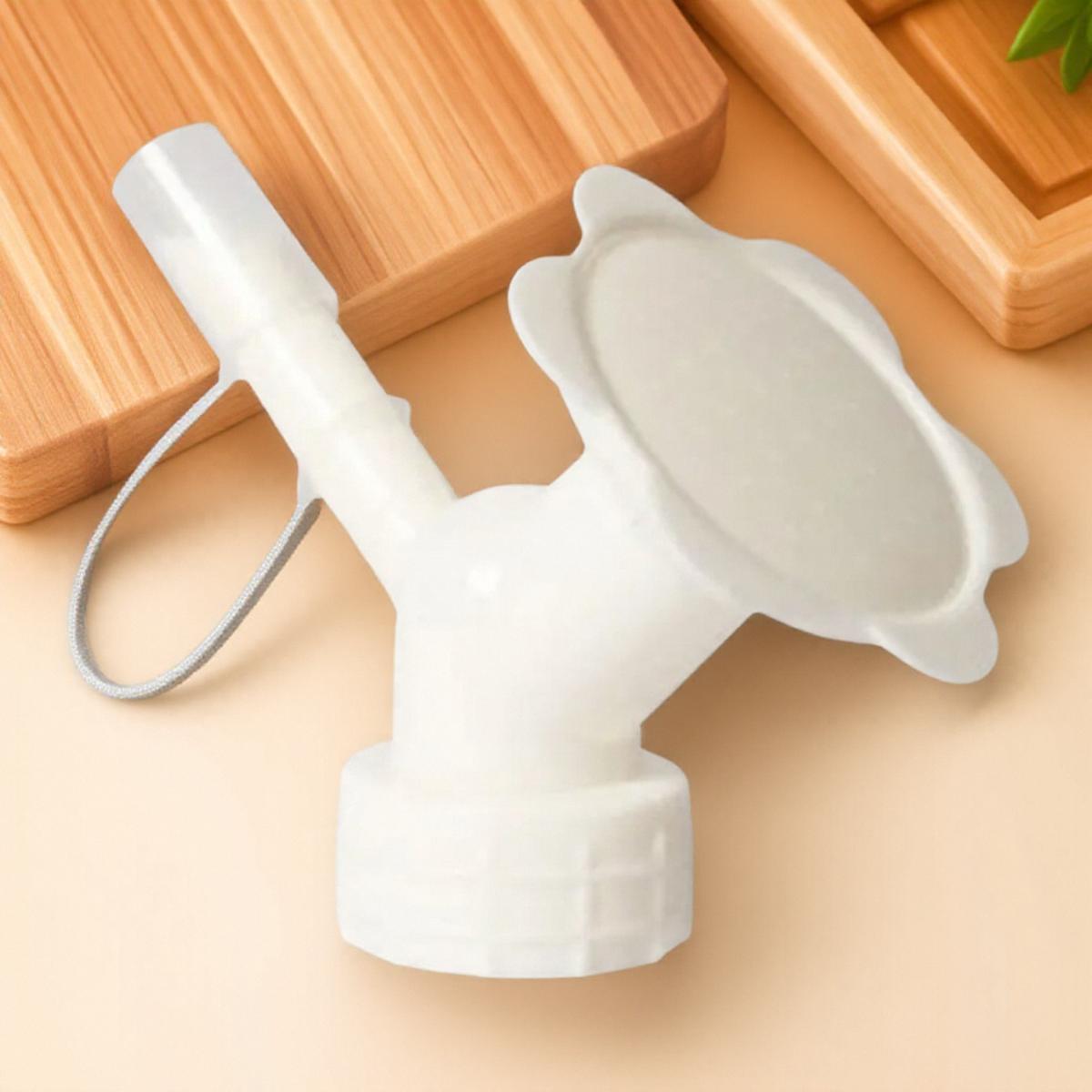 

2 in 1 Portable Household Spray Watering Bottle Flower Plastic Water Cans Sprinkler Plant Nozzle Garden Tool білий