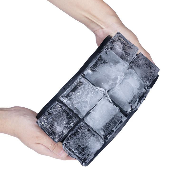 4/6/8 Grid Ice Cube Maker Household Large Ice Mold Bar Ice Making Mold Ice Ball Mold Ice Cube Mold Ice Tray Silicone With Lid