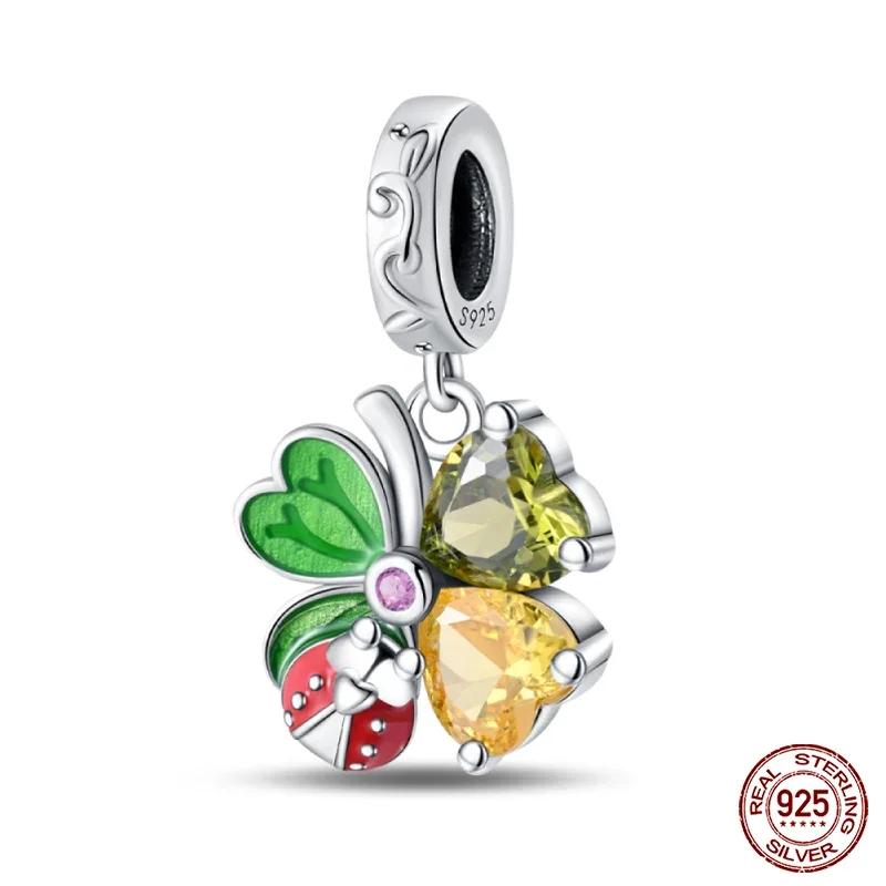 Copper Flowers Butterfly Creative Garden Mushroom Snail Charms Beads Fit Original Bracelets Diy Jewelry