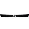 1/4/5Pcs JEEP Car Door Sill Scuff Plate Decor Carbon Fiber Stickers For Jeep Renegade Compass Grand Cherokee Wrangler Gladiator ALU1