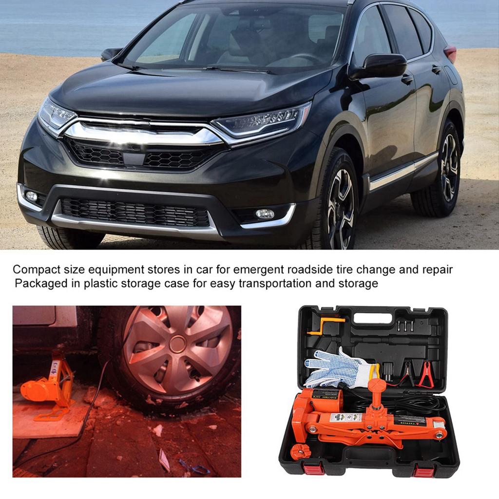 12V 3 Tons 42CM Electric Scissor Jack Electric Inflatable Pump Vehicle Electric Wrench (#1)
