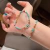 Turquoise Imitation Beaded Bracelet Adjustable Fashion Jewelrys Women's Bracelet  Birthday Gifts