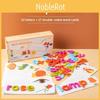 Wooden Letter Children Spelling Word Game English Cognitive Matching Puzzle Toy