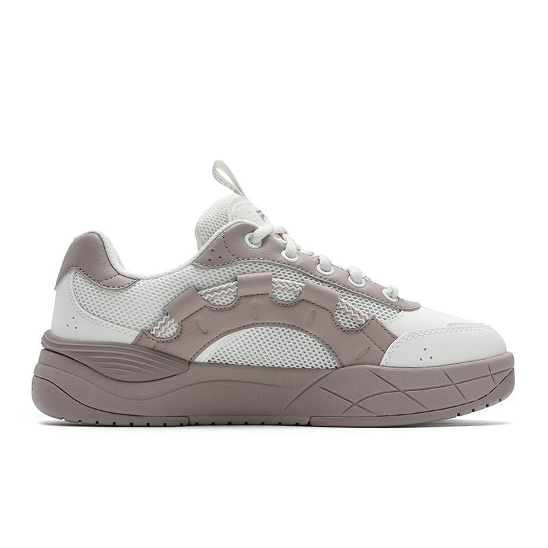 New FILA BOHO Rainbow Shoes Lightweight And Breathable Low Top Skateboard Shoes Women's White Purple F12W532220FSS