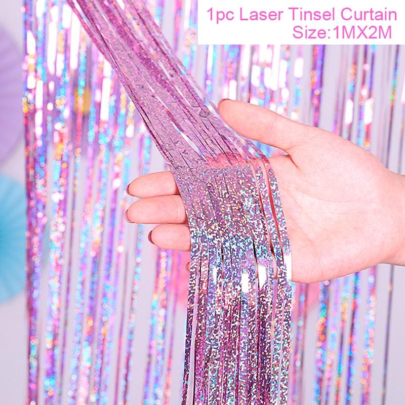 Little Mermaid Tablecloth Mermaid Tail Disposable Tableware Mermaid Birthday Party Decoration Baby Shower Girl Birthday Decor