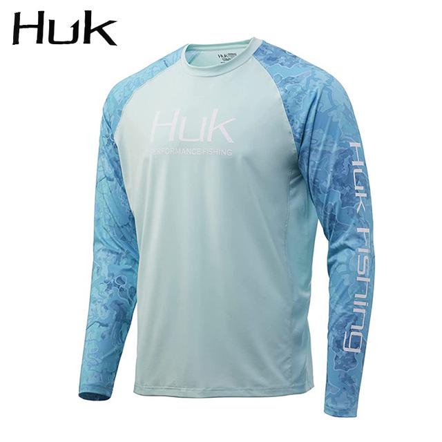 HUK Men's Summer Lightweight Quick-Dry Long Sleeve Fishing Shirt