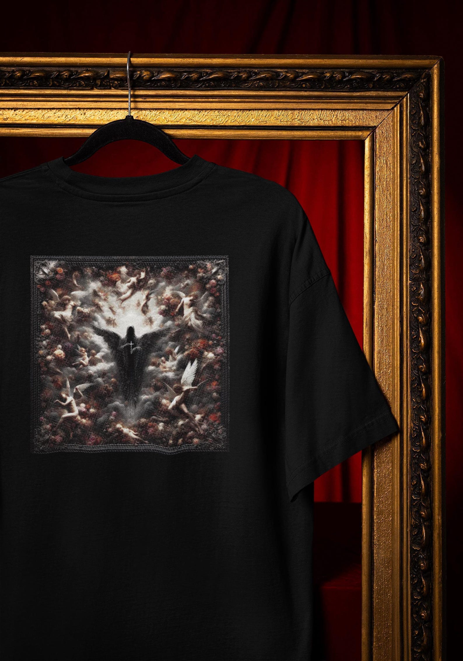 Dark Angel Shirt - Gothic Heaven and Hell Celestial Art Comfort Colors® S