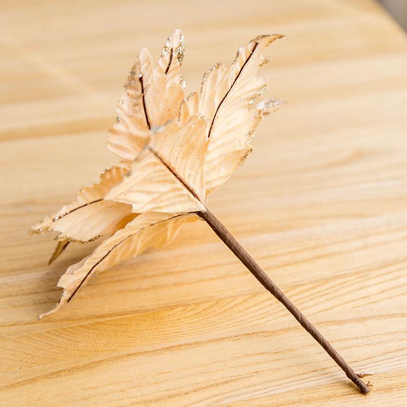 25 cm Pailletten-Flanell, handgefertigte Weihnachtsblumen, Gold, Silber, Grau, Rosa, Weiß, künstliche Weihnachtsblumen, Weihnachtsbaum, dekorative Blumen