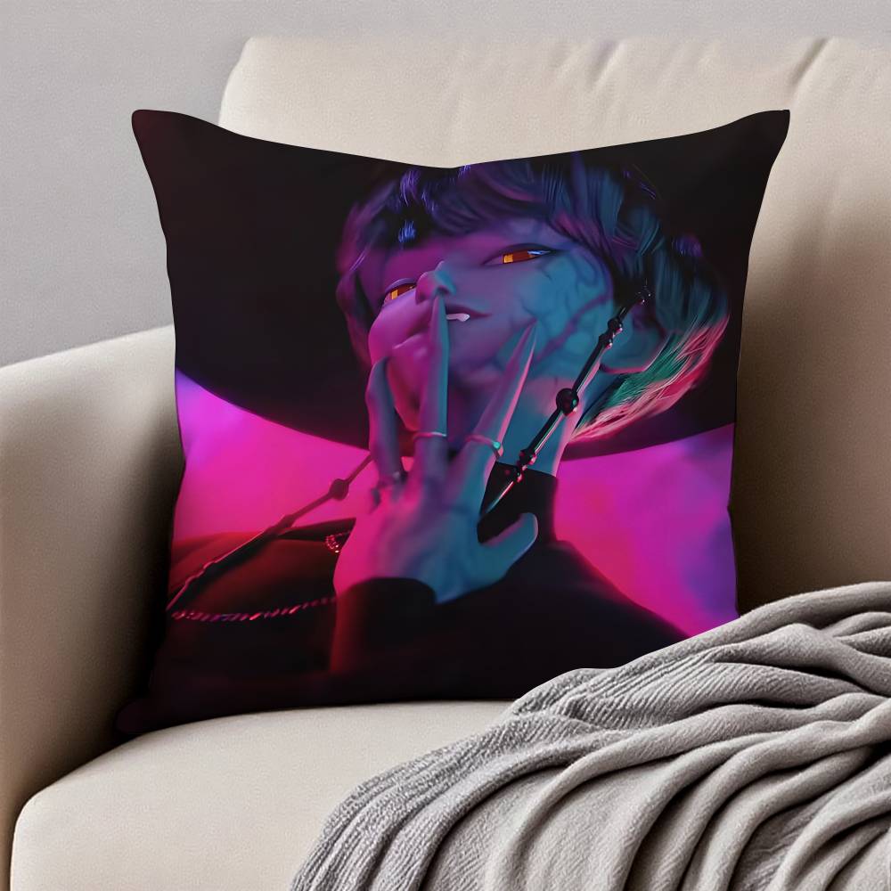 

CATOON K-POP ДЕМОН ОХОТНИКИ НА H-Х Подушка Наволочка Противопылевой Клещ Невидимая Молния Шелковистый Короткий Плюш Чехол на Подушку Дивана 12x12Inch