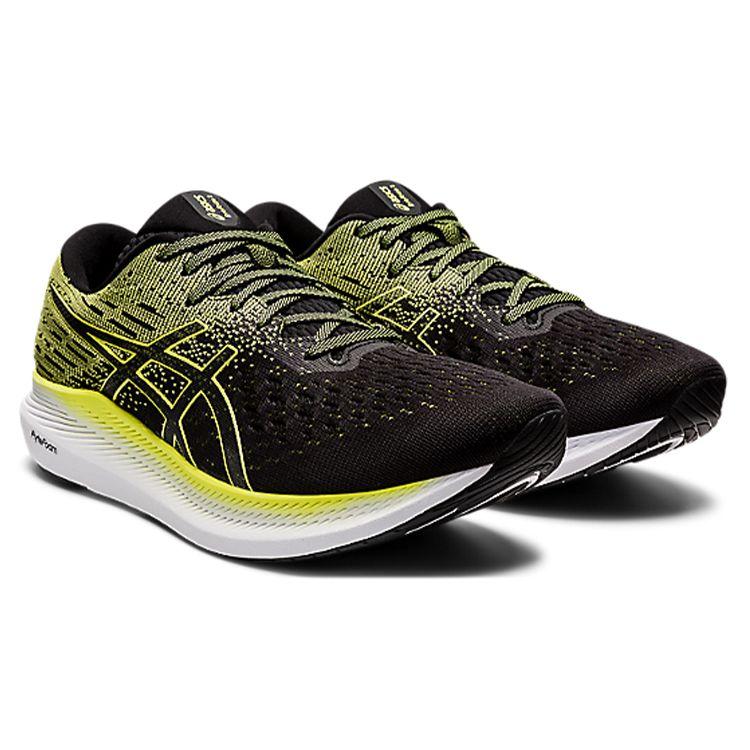 Asics Tênis Masculino EvoRide 2 Preto Amarelo Fluorescente 1011B017-004