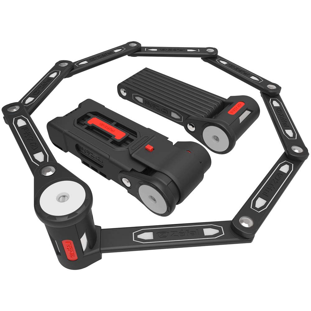 Zefal Bicycle Blade Lock F16L Foldable Double Lock System Includes Spare Key Cut Resistant Black 4917B K-TRAZ 1,35kg