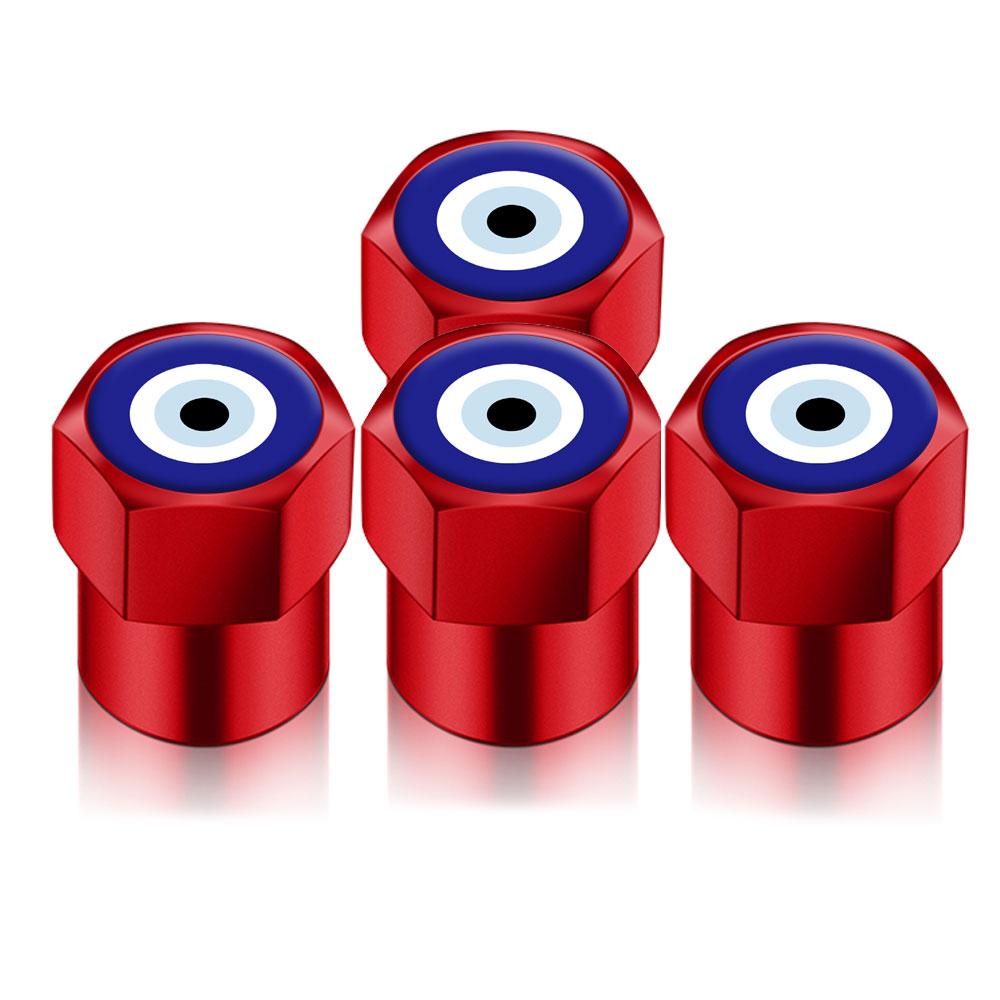 

4 шт. DIY Универсальные Колпачки на Воздушные Клапаны Шин Колес Автомобиля Формы Круга Синих Глаз, Наклейки на Ножки Автомобиля Для Автомобилей Мото Авто Аксессуары Декор Подарок красный