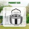 Camping Kettle Tea Coffee Pot Quick Heat Lightweight Teapot Water for Road Trip Picnic