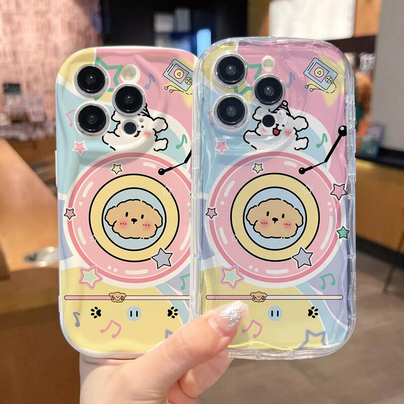 Cute Creative Music Cat Case for OPPO Reno 13F 12F 11F 13 12 11 8 Pro 5G 7 4G 5 6 Lite A57 A58 A77 A78 A79 5G A38 A18 Wave Cover