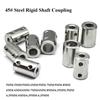 4mm To 8mm Rigid Coupling Jaw Shaft Coupler Shaft Coupling Transmission Connector Steel Rigid