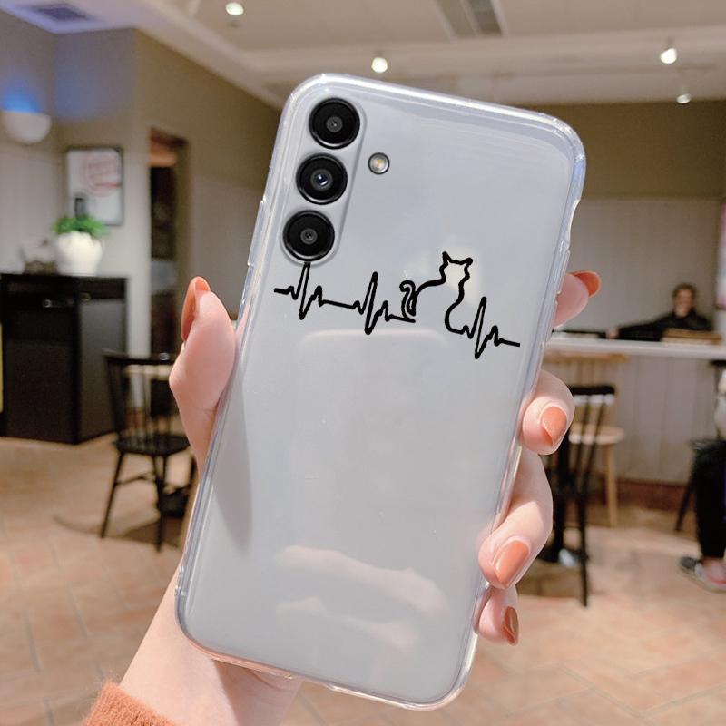 For Samsung A15 5G Case 6.5 Inch Face Cover Soft Silicone Clear TPU Phone Case For Samsung Galaxy A56 A16 A26 A36 Fundas Bumper