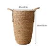Cesto Intrecciato in Paglia Vaso Fiori Secchi Cesto Fioriera in Rattan per Soggiorno Composizioni Floreali M