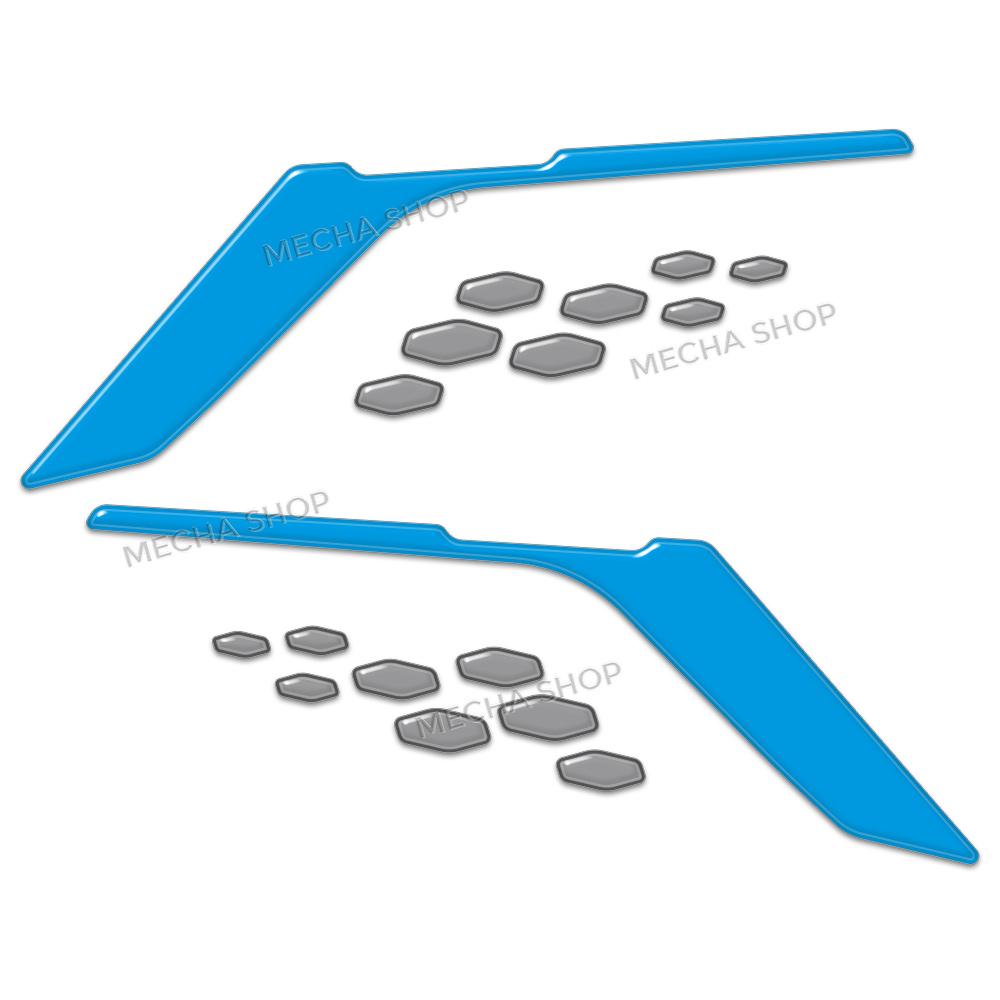 3D Resin Motorcycle Sticker Set Front Fairing Decals For MT-07 MT 07 MT07 2025 Tank Mat Decals