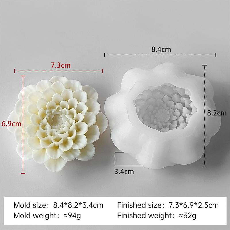 

3D Цветы Ароматическая Свеча Силиконовая Форма Формы для Мыла Ручной Работы в Форме Цветов DIY Домашний Инструмент для Выпечки Шоколадных Конфет