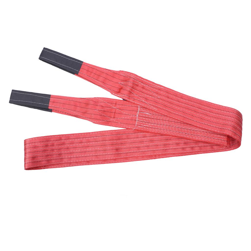 Red Rigging Lifting Strap 5T 11023LB Bearing 4M 13.12FT Length Hoisting Towing Lift Sling for Industrial Crane