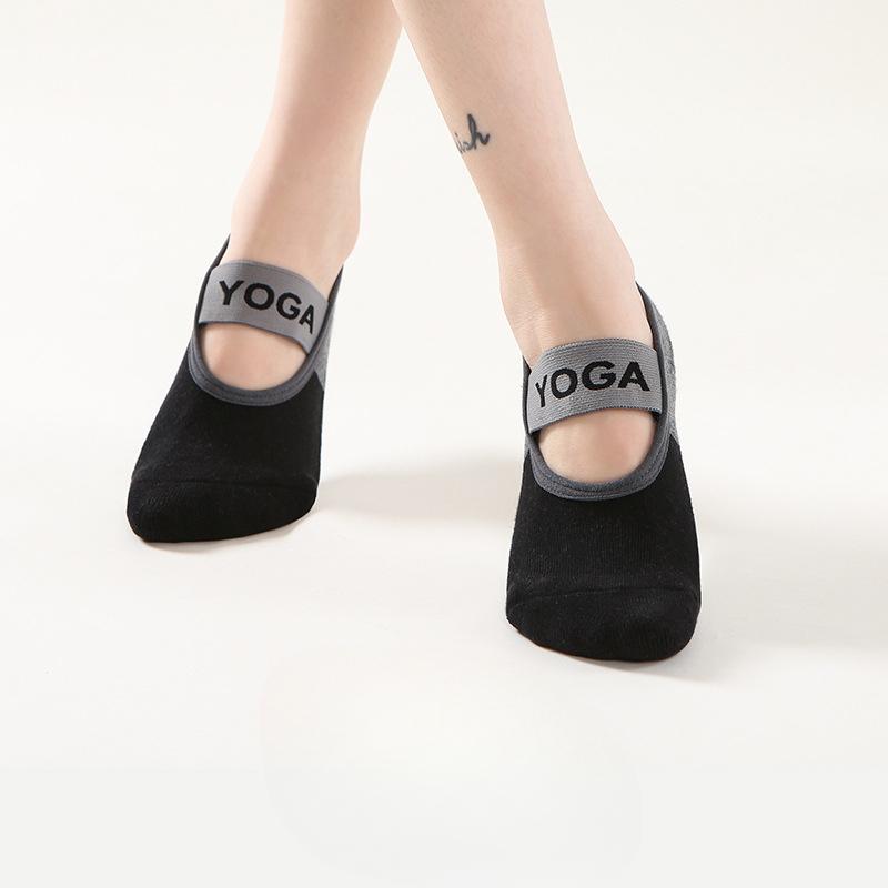 Women's Spring and Summer Yoga Pilates Dance Sports Non Slip Anti Fall Ballet Style Binding Socks