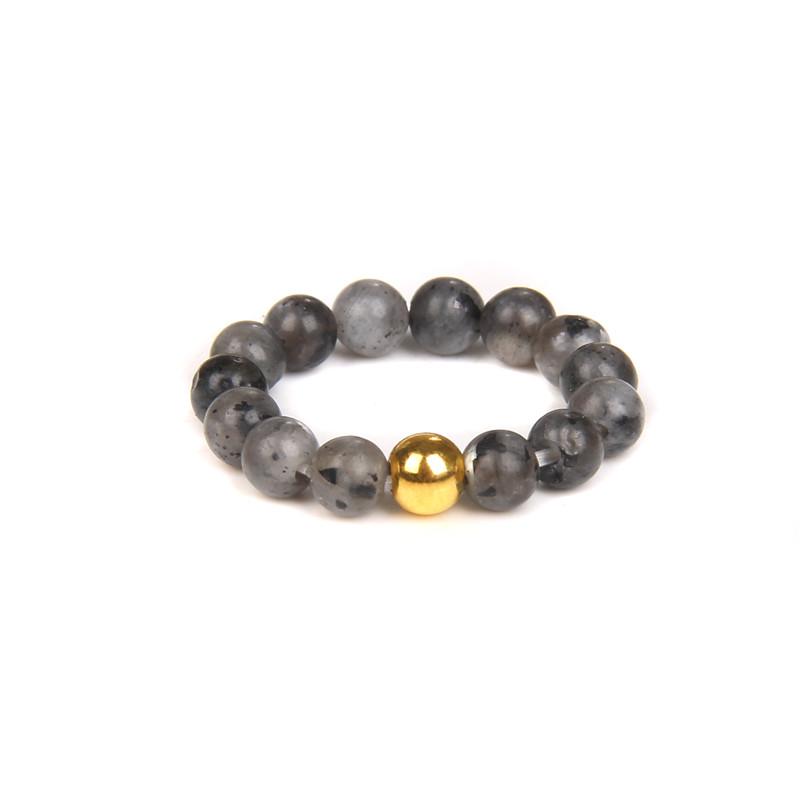 4mm Beads Rings For Women Men Trendy Cuboid Beaded Rings Chakra Healing Quartzs Finger Rings Handmade Hit Rings Jewelry Party