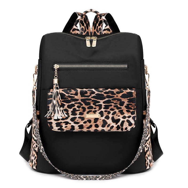 Tassel Large Capacity Women's Nylon Backpack Outdoor Lightweight Travel Backpack