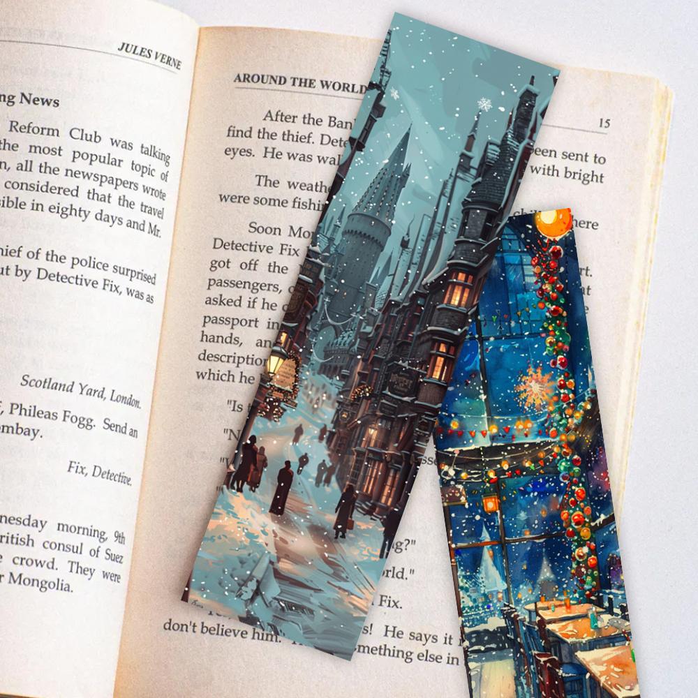 32 Stück, Retro Weihnachtslesezeichen, geeignet für die Schulanfangszeit, Weihnachten, Halloween, Lehrer, Leser und Geburtstage.