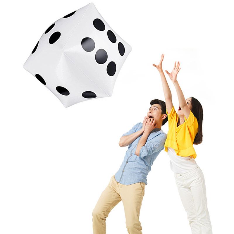Pvc Inflatable Dice Children's Game Props Decompression Toys Bar Ktv Swimming Pool Beach Party Game Props