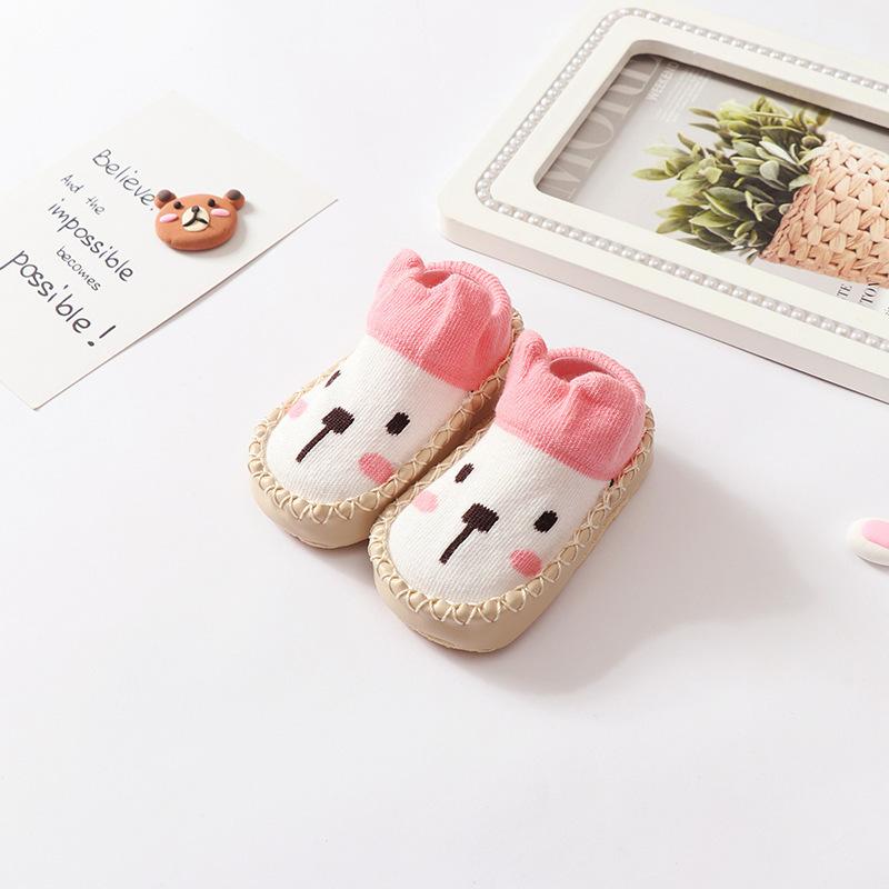 Baby Socks With Rubber Soles Animal Pattern Infant Foot Sock For Newborn Spring Kid Floor Socks Shoes Anti-Slip Soft Sole Sox