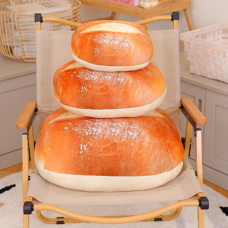 Simulation Cream Bread Plush Pillow Toy Soft Kawaii Food Plush Toy for Kids Children Boy Girl Birthday Present Christmas Gift