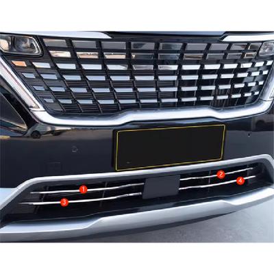 Front Grille Bottom Molding Lid Cover Trim For Kia Carnival Stainless Steel