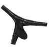 1Pc Thong Panties Nylon Briefs Sheer Bulge Pouch Underwear Ice Silk Sexy G-string Men's