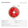 Ultra-Thin Ceramic Tile Cutting Blade - No Chip, Dry Cut Angle Grinder.