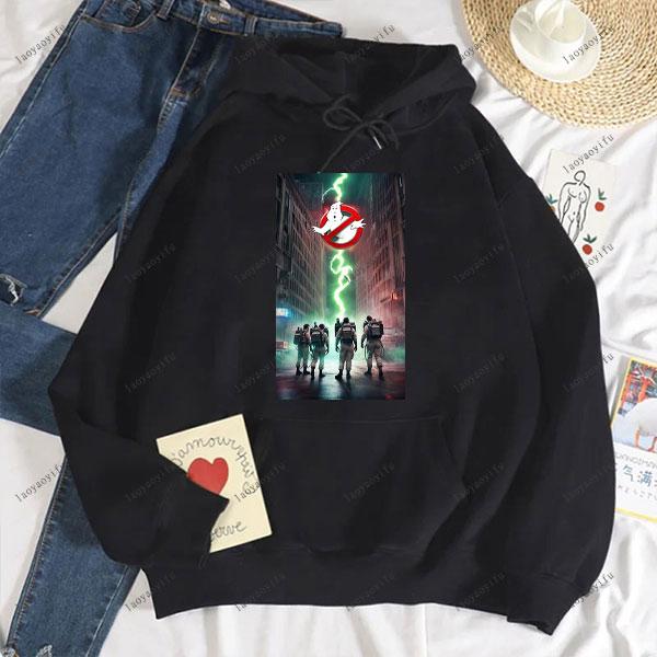 Ghostbusters Fashion Anime Casual Men's Hoodie Women and Men Sweatshirt Drop Shoulder Tracksuit Autumn and Winter Sweatshirt