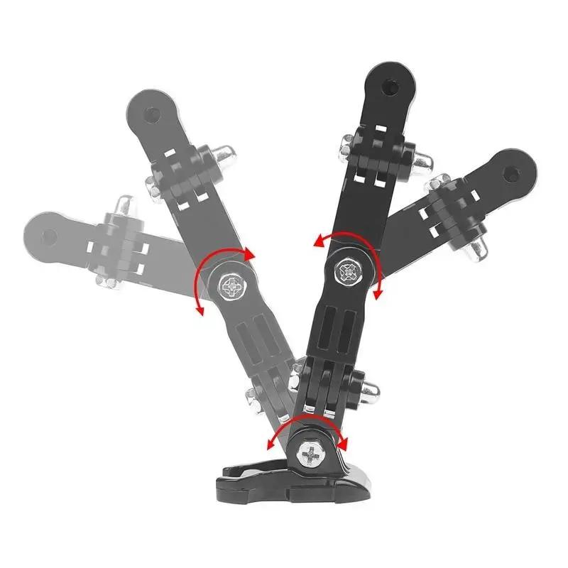 1 pezzo Supporto Curvo Adesivo per Casco da Moto per Accessori Action Camera Pemasangan Dagu Helm Sepeda Motor