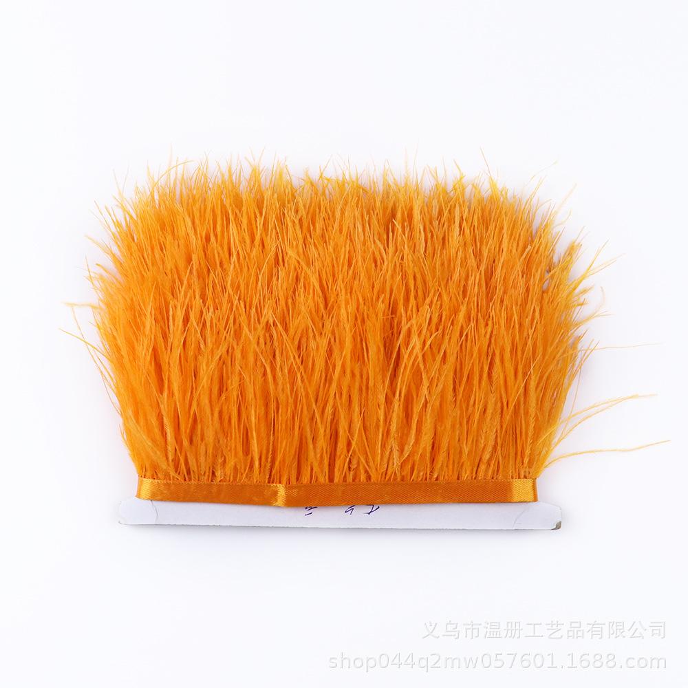 Multi-Color Ostrich Hair Cloth Edge Bridal Dress Stage Decoration Feather Lace Quantity Is More Excellent