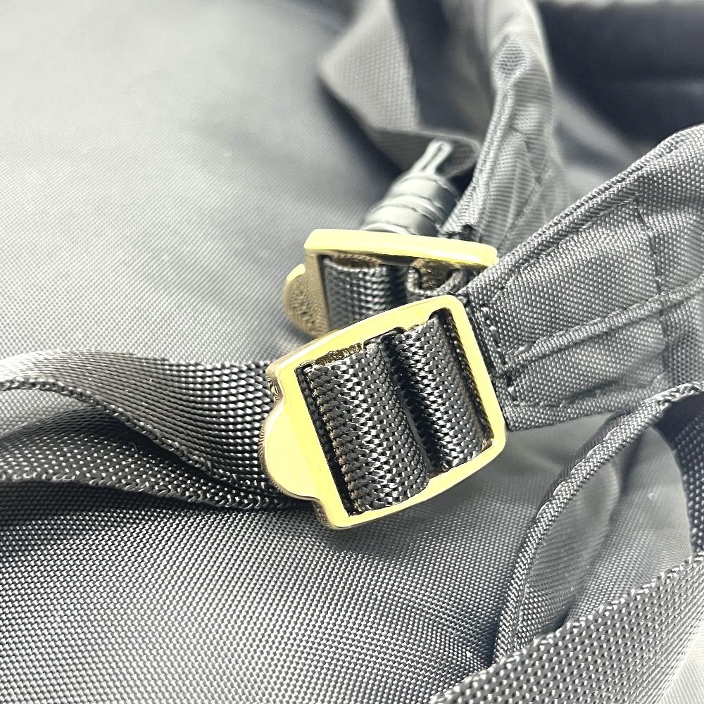 Agnes B. FT03A-07 Logo Bag Backpack GoldHardware Backpack Nylon Black