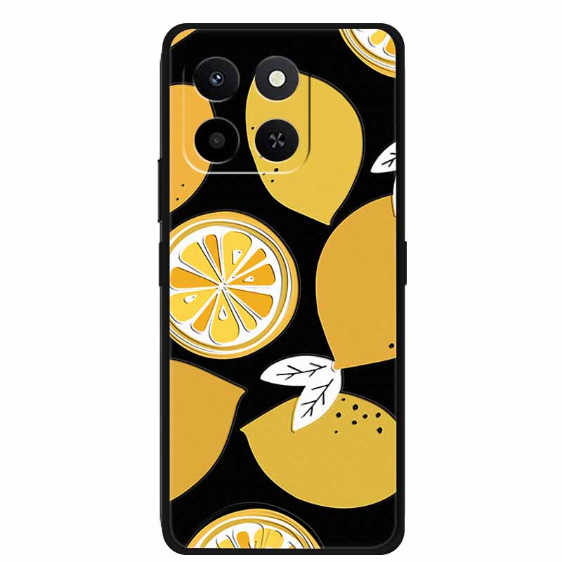 3D Lovely Phone Case For Honor X6C X 6C X6 C 6 C Soft Silicone TPU Protector For Huawei HonorX6C Relief Florals Shell Funda Capa