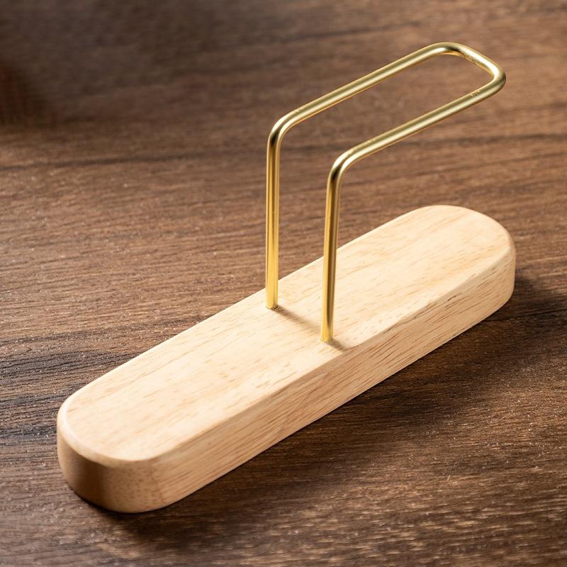 

Подставка-держатель для кофейных фильтров Стойка для хранения кофейной бумаги Контейнер для кофейных фильтров для бумаги V60 Орех/Латунь Аксессуары для кофеварения