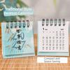 Standing Design 2027 Desktop Calendar Metal Coil Spiral Desk Calendar  Office Desk