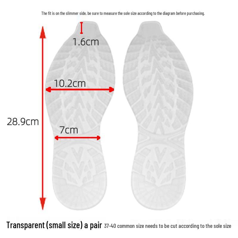 Basketball Shoe Sole Repair: Anti-Slip Wear-Resistant Rubber Patch with Silent Leather Finish
