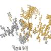 Perline di Rocaille Premium da 3mm Elettrolitiche Oro e Argento per Creazione di Gioielli Fai da Te