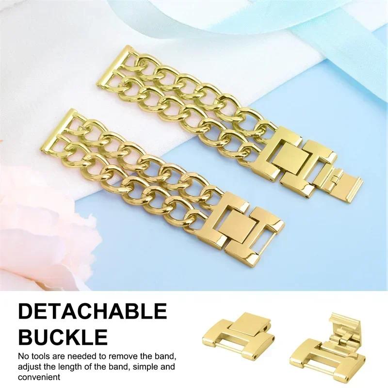20mm 22mm Luxury Metal Watchbands For Redmi Watch 5 Active/Lite/Xiaomi Watch S4 Bracelet Galaxy 7 6 5 4 Classic Correa Wristband