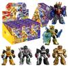 1/12Pcs Mini Transformer 5.5cm Optimus Prime Bumblebee Megatron Thundercracker Robot Action Figure Building Block Splicing Toys