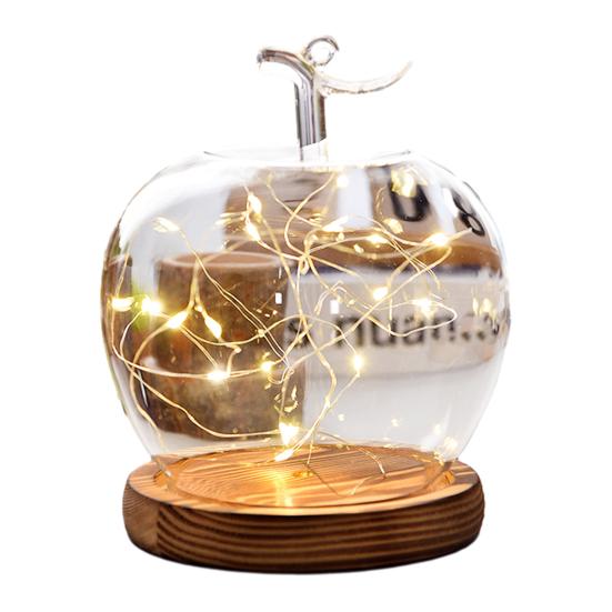 Glaskupa med träbas Klar glaskåpa Dammtät Dekorativ visningskupa för konserverade blommor Miniatyrer Smycken