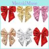 Stylish Christmas Tree Ornament Bow With Sparkling Sequins For Cheerful Festive Vibes
